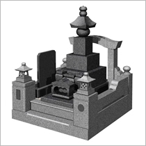 五輪塔型の墓石